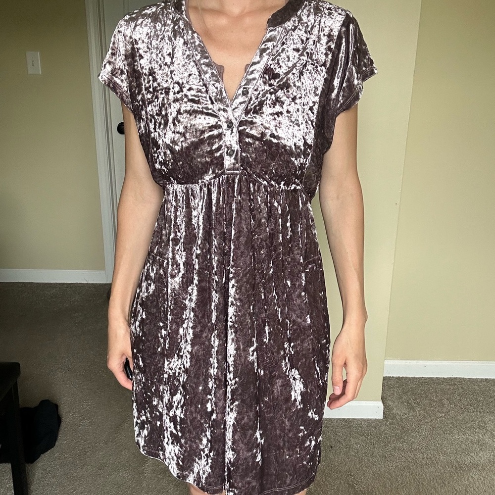 Mystree | Velvet Purple Dress